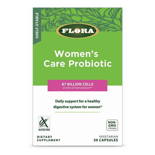 Flora Womens Care Probiotic for Digestive System Capsules, 30 Ea